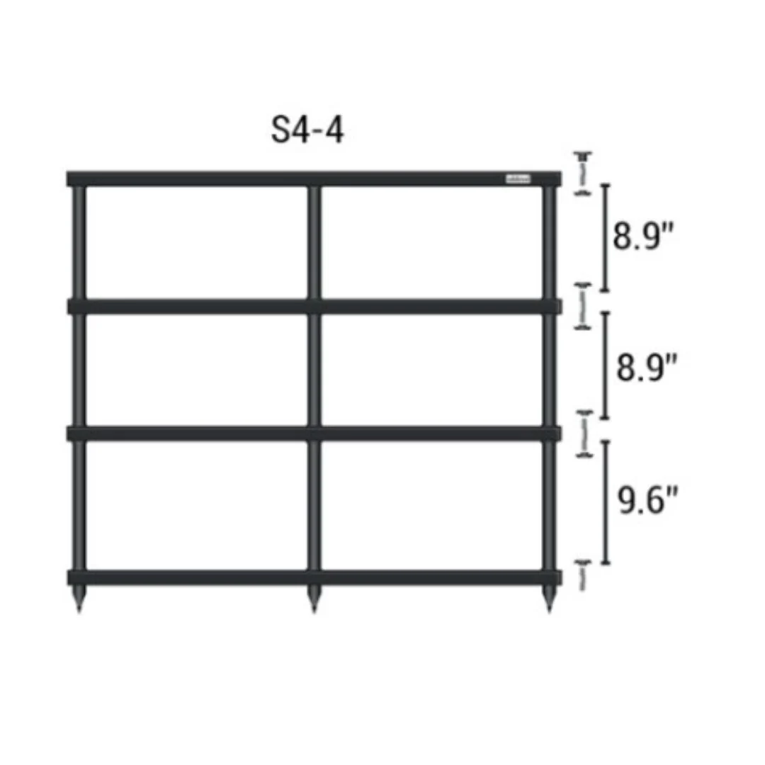 Solidsteel S4 Series Wide AV Rack – 4 Shelves - Image 3